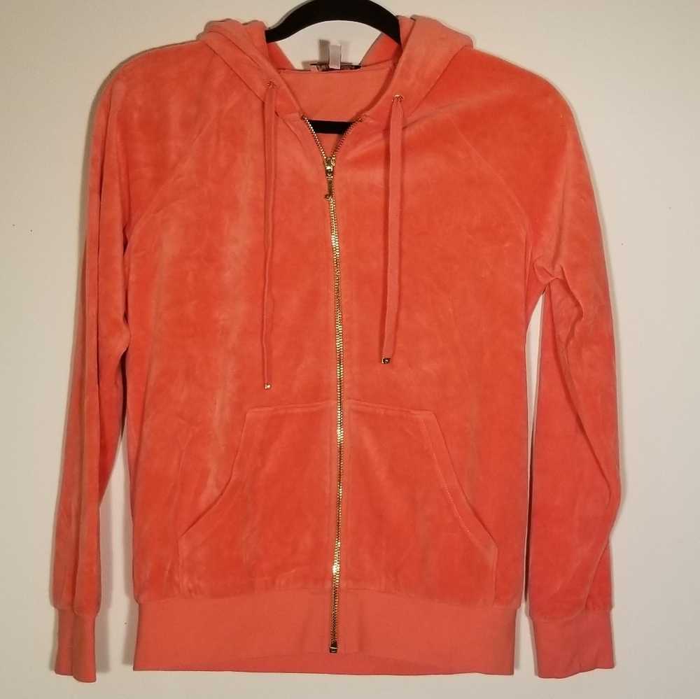 Juicy Couture Velour Jeweled logo Jacket